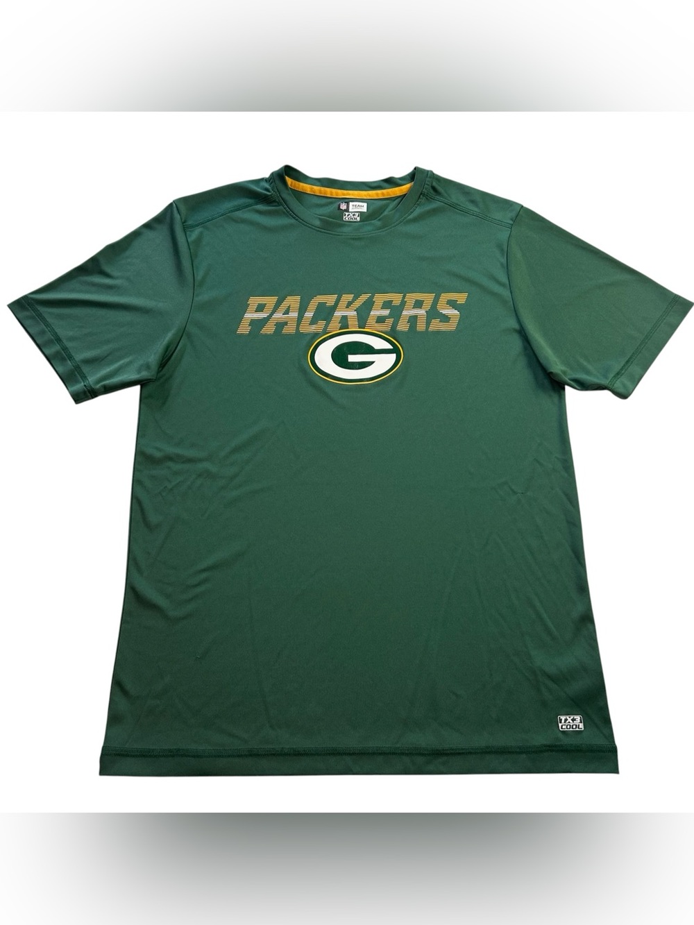 Green Bay Packers Men’s T-Shirt Green TX3 Cool Performance NFL Team Apparel sz M
